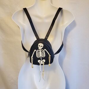 Bath & Body Works Skeleton Mini Backpack Bag Purse Glow in the Dark Spooky Goth